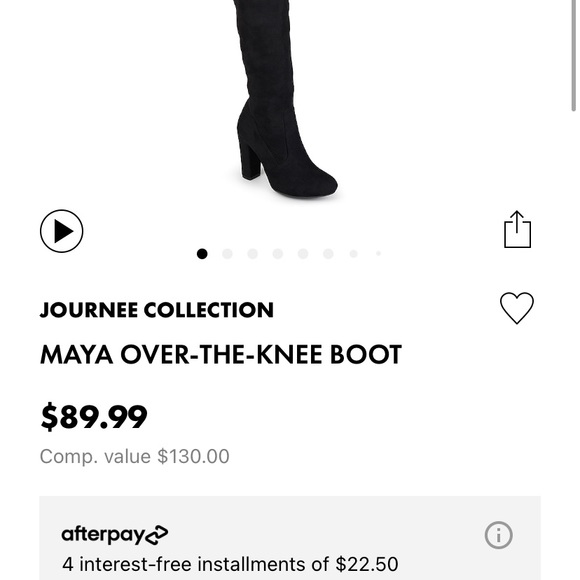Journee Collection thigh high boots - Picture 4 of 4